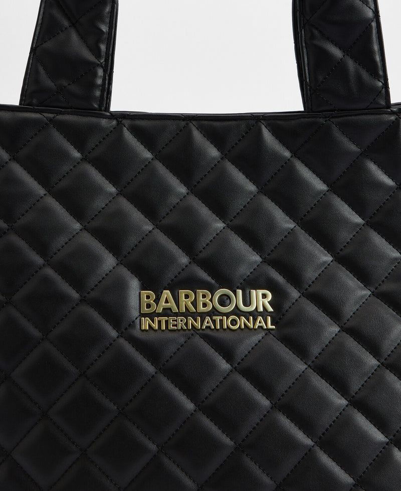 An image of the Barbour International Battersea Tote Bag in Black.