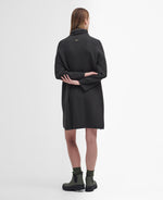 An image of the Barbour Rib Stitch Dress in Olive.