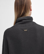 An image of the Barbour Rib Stitch Dress in Olive.