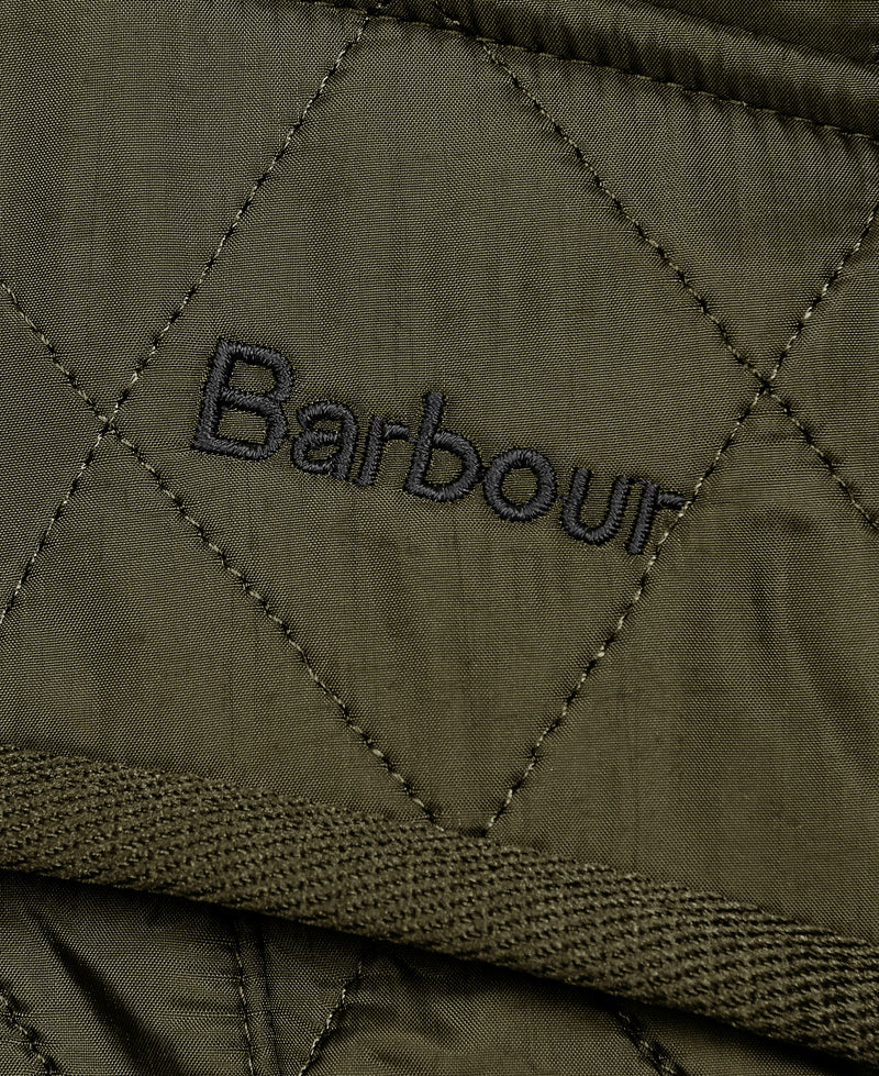 An image of the Barbour Cavalry Gilet in Olive.