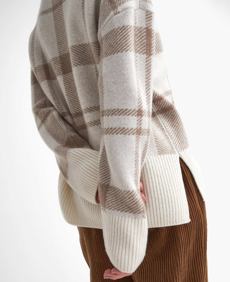 An image of the Barbour Deanna Knit Jumper in Winter.