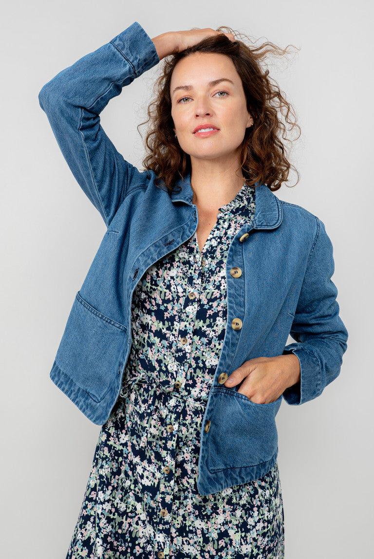 An image of the Lily & Me Westerly Jacket Denim