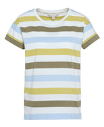 An image of the Barbour Lyndale Top in Limeade Stripe.