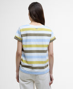 An image of the Barbour Lyndale Top in Limeade Stripe.