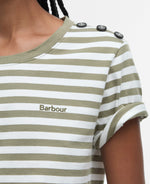 An image of the Barbour Ferryside Top in Dusky Green.