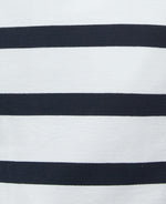 An image of the Barbour Caroline Sweater in Dark Navy Stripe.