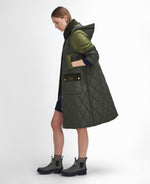 An image of the Barbour Cookston Quilted Jacket in Olive.