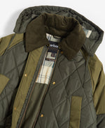 An image of the Barbour Cookston Quilted Jacket in Olive.