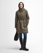 An image of the Barbour Bowlees Jacket in Winter.