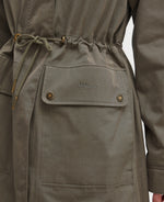 An image of the Barbour Bowlees Jacket in Winter.