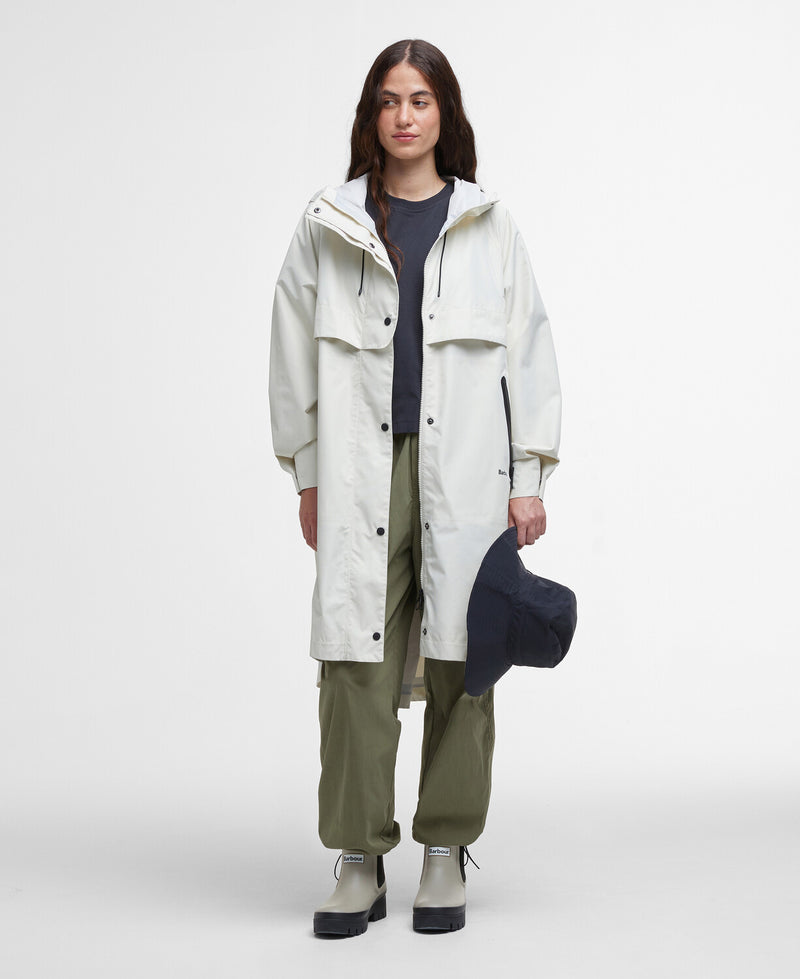 An image of the Barbour Jayla Waterproof Parka in Salt