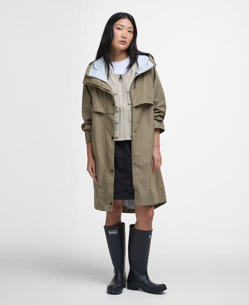 An image of the Barbour Jayla Waterproof Parka in Dusky Green