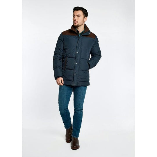 An image of the Dubarry Talbot Down Filled Jacket in Navy.