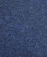 An image of the Barbour Essential Tisbury Crew Neck Jumper in Deep Blue.