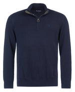 An image of the Barbour Cotton Half Zip Knit Sweater in Navy.