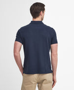 An image of the Barbour Tartan Pique Polo Shirt in Sapphire.