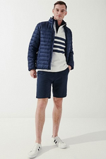 An image of the Crew Clothing Lightweight Lowther Jacket in Dark Navy.