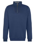 An image of the Barbour Nelson Half Zip Jumper in Navy.