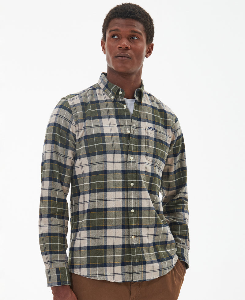 An image of the Barbour Kyeloch Tailored Shirt in Forest.