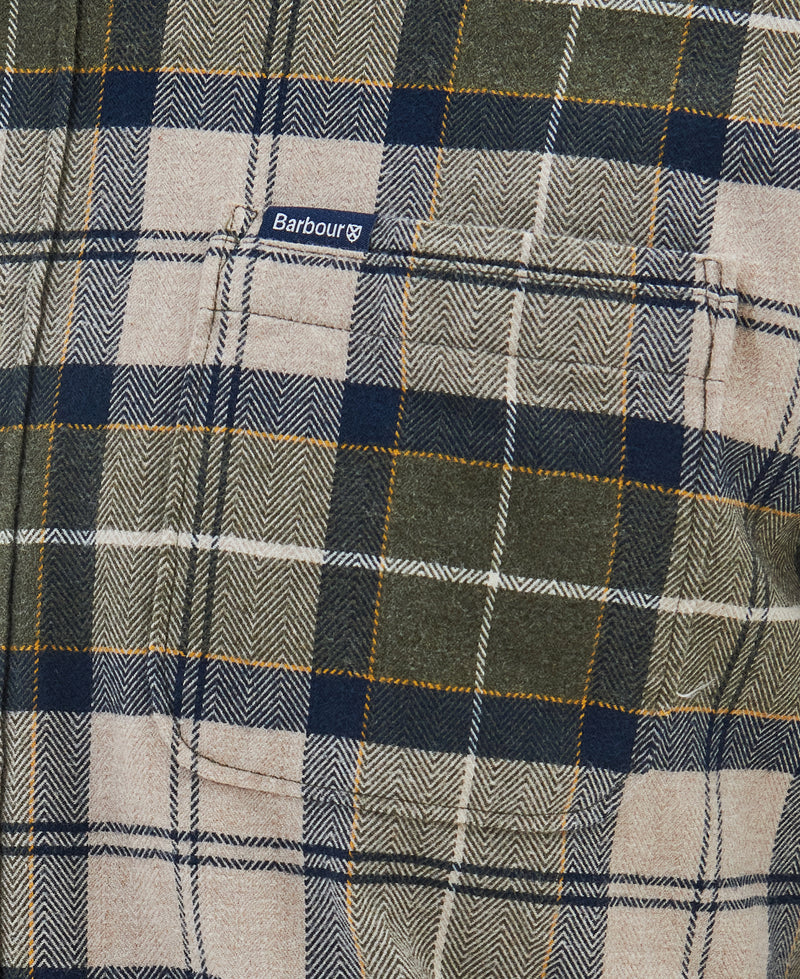 An image of the Barbour Kyeloch Tailored Shirt in Forest.