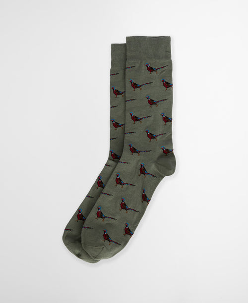 An image of the Barbour Mavin Socks in Pale Apple.