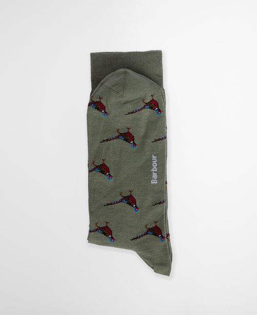 An image of the Barbour Mavin Socks in Pale Apple.