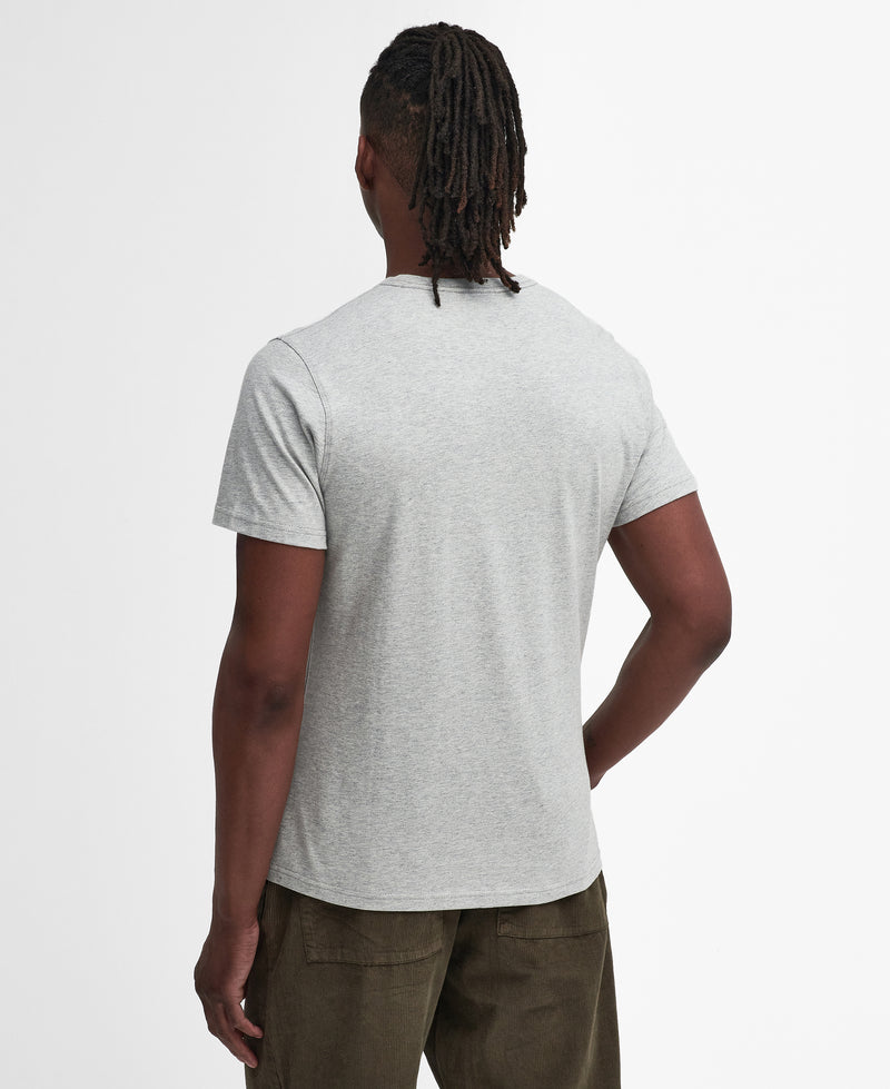 An image of the Barbour Script Graphic T-Shirt in Grey.