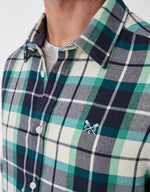 An image of the Crew Clothing Multicheck Brushed Twill Shirt