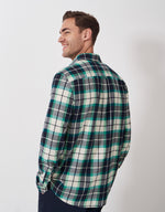 An image of the Crew Clothing Multicheck Brushed Twill Shirt