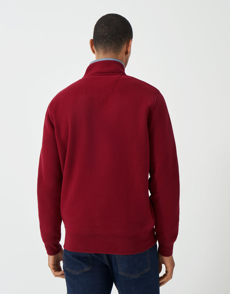 An image of the Crew Clothing Classic Half Zip Sweater