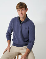 An image of the Crew Clothing Classic Half Zip Sweater