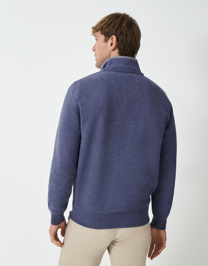 An image of the Crew Clothing Classic Half Zip Sweater