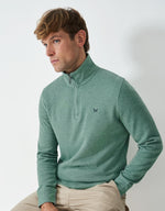 An image of the Crew Clothing French Rib Half Zip Sweatshirt