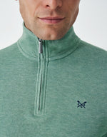 An image of the Crew Clothing French Rib Half Zip Sweatshirt