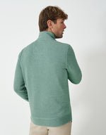 An image of the Crew Clothing French Rib Half Zip Sweatshirt