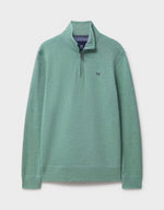 An image of the Crew Clothing French Rib Half Zip Sweatshirt