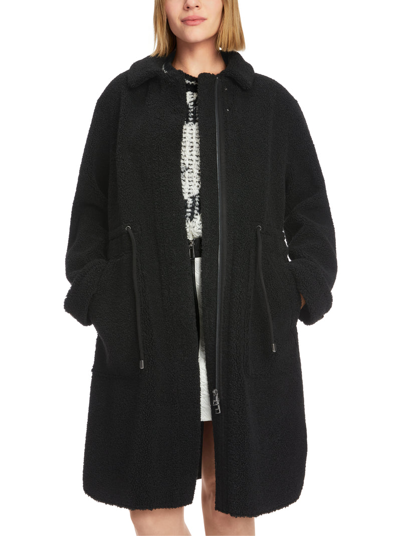 An image of the Marc Cain Coat in Black.