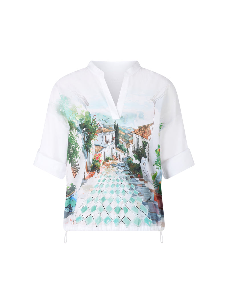 An image of the Marc Cain Andalusian Breeze Print Blouse