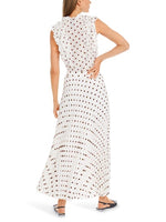 An image of the Marc Cain Maxi Pleated Skirt with Polka Dot Print