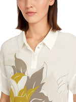 An image of the Marc Cain Silk Blouse with Floral Pattern