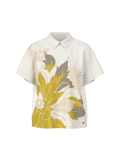 An image of the Marc Cain Silk Blouse with Floral Pattern