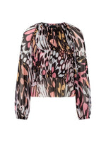 An image of the Marc Cain Butterfly Print Blouse