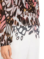 An image of the Marc Cain Butterfly Print Blouse