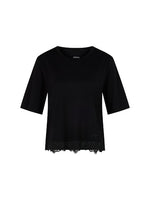 An image of the Marc Cain T-Shirt With Delicate Lace