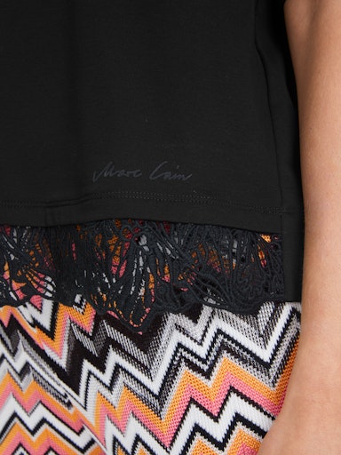 An image of the Marc Cain T-Shirt With Delicate Lace