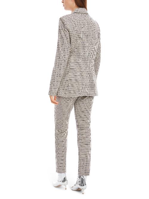 An image of the Marc Cain Houndstooth Blazer in Smoke.