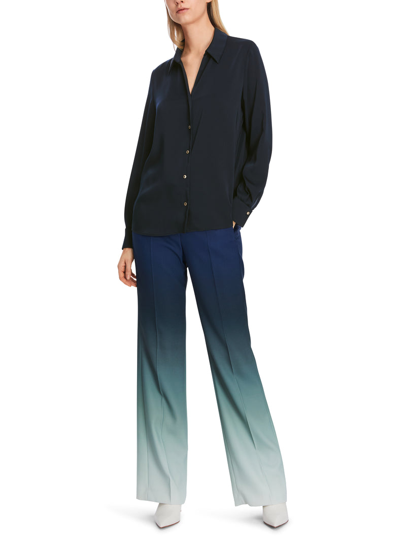 An image of the Marc Cain Blouse in Midnight Blue.