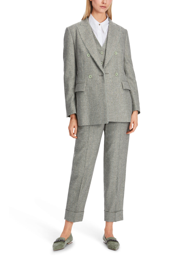 An image of the Marc Cain Blazer in Frozen Sage.