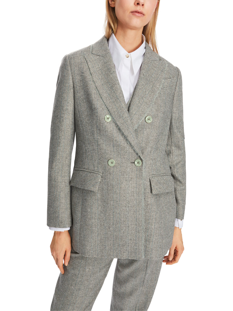 An image of the Marc Cain Blazer in Frozen Sage.