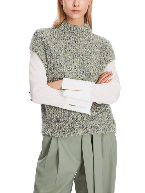 An image of the Marc Cain Pullover Sweater in Frozen Sage.